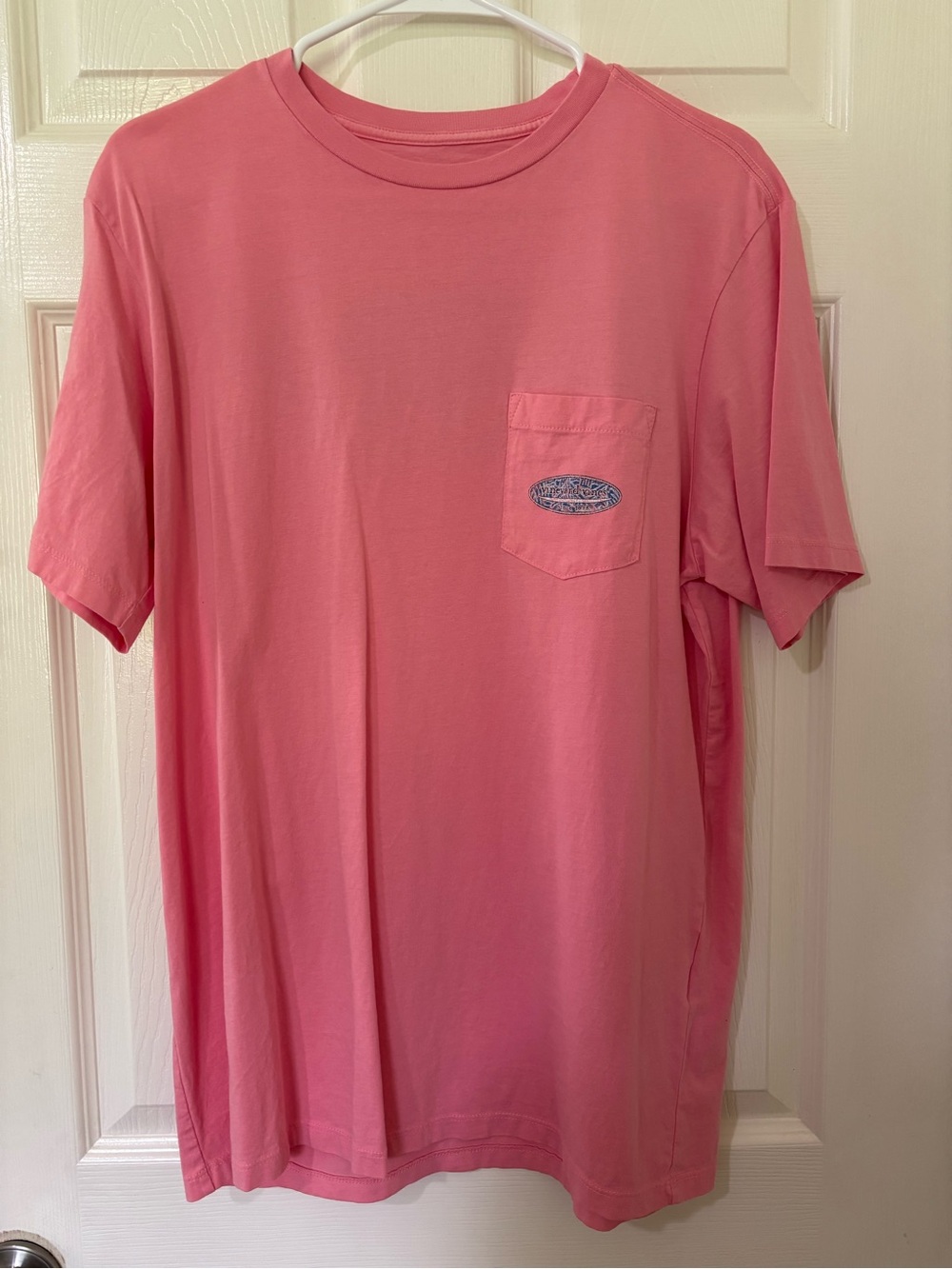 Vineyard Vines Coral Pink Pocket Tee